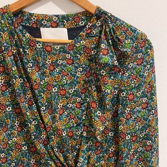 3.1 Philip Lim floral ruffle dress ca. 2010 sz 4 - Picture 2 of 5